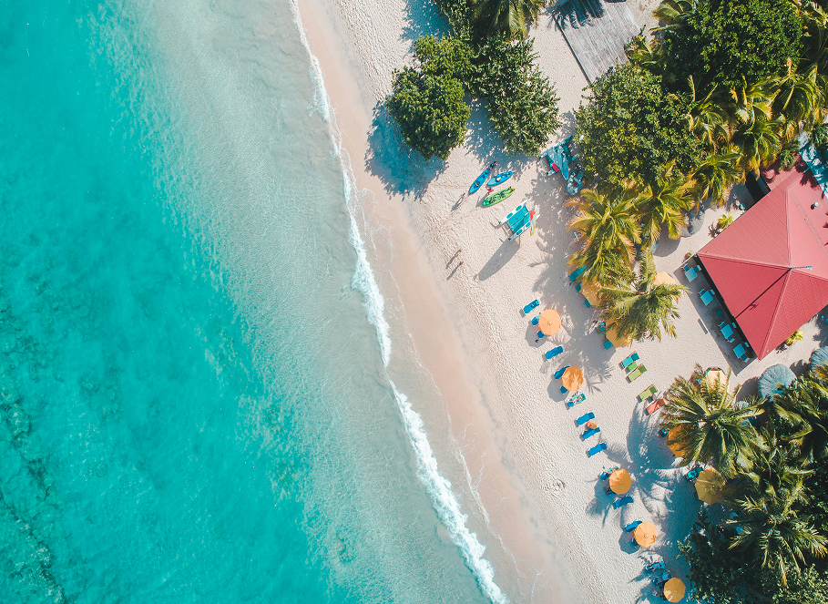 picture of a blue ocean beach
