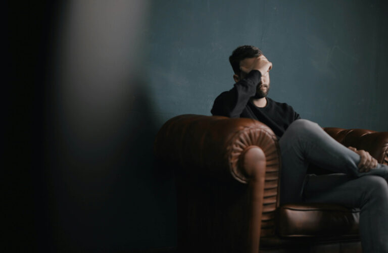 A man thinking